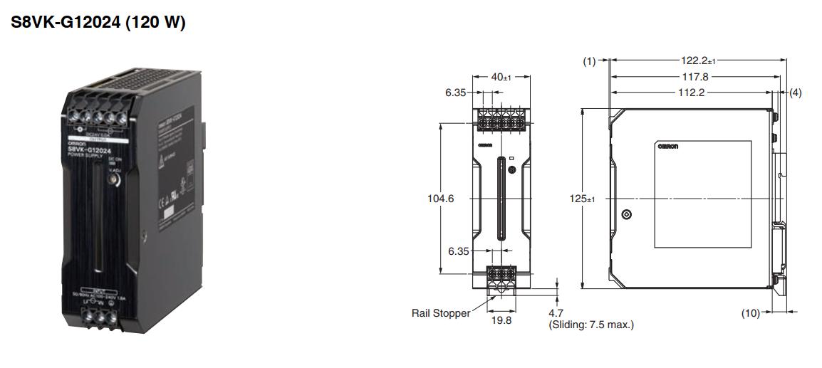 Kích thước S8VK-G12024