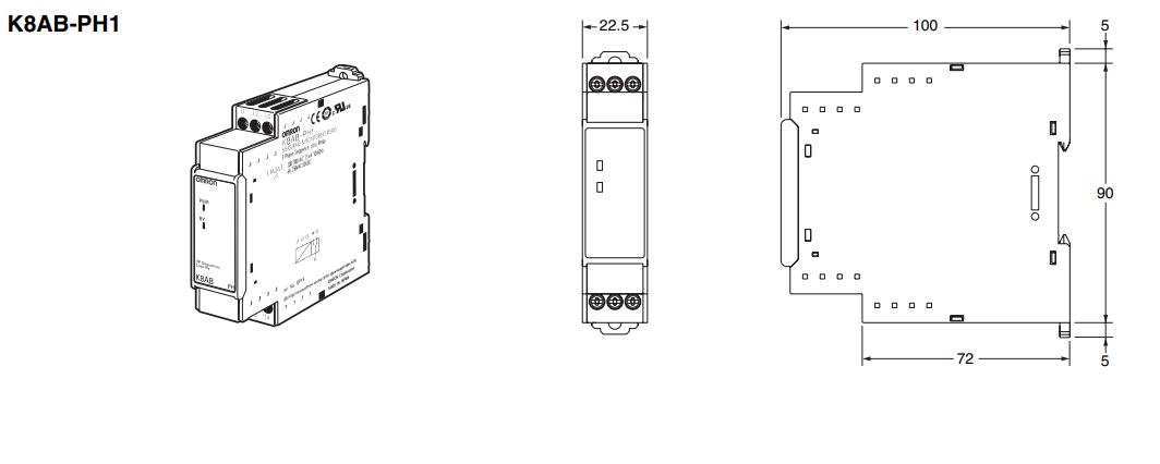 Relay bảo vệ pha K8AB-PH1-L Relay bảo vệ pha K8AB-PH1-L