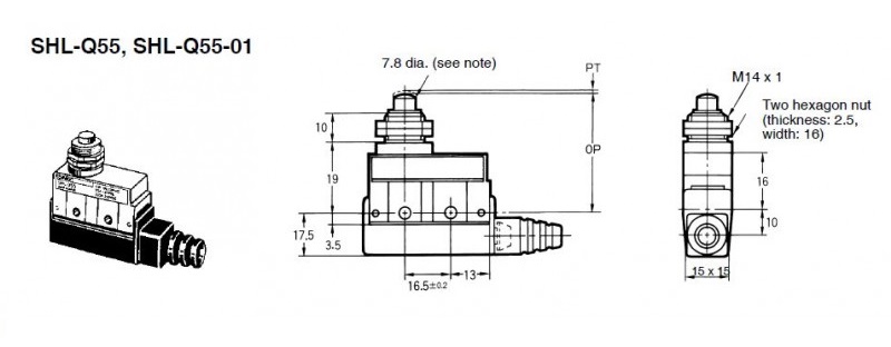 Kích thước Omron SHL-Q55