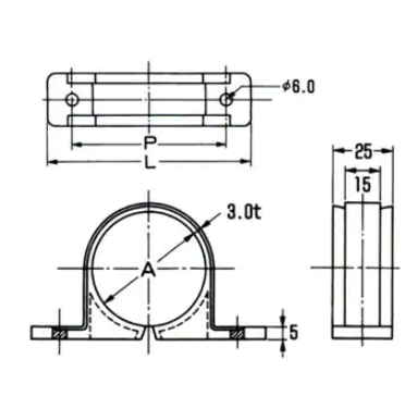 Kích thước kẹp ống thép luồn dây điện