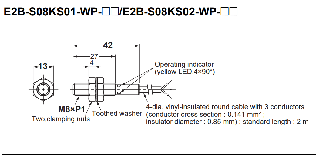 E2B-S08KS01-WP-C1 2M